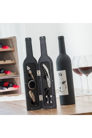 Etui à accessoires pour vin - Noir