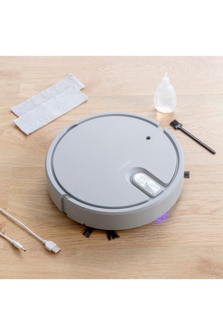 Aspirateur robot rechargeable multifonction 5-en-1