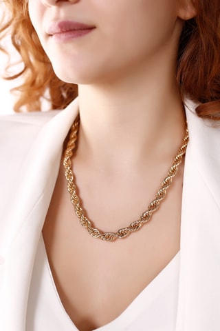 $Collier doré à l’or fin jaune