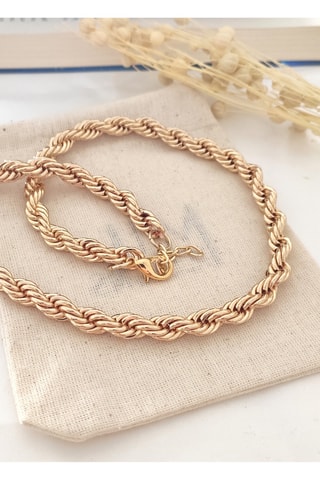 $Collier doré à l’or fin jaune