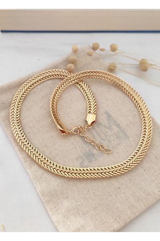$Collier doré à l’or fin jaune 