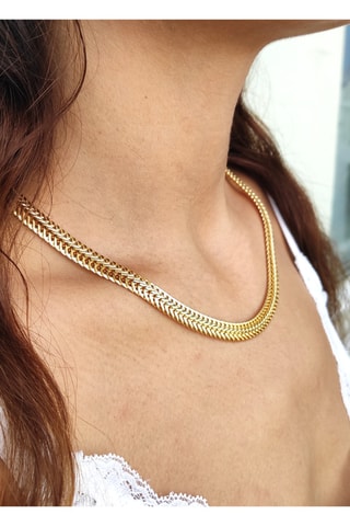 $Collier doré à l’or fin jaune 