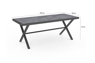 $Table de jardin Athéna - Gris