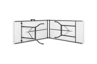 $Table pliable - Blanc et anthracite