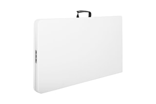 $Table pliable - Blanc et anthracite
