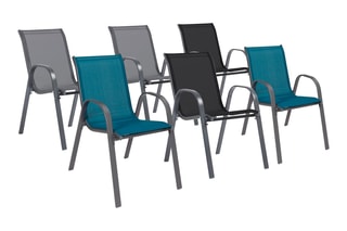 $6 chaises de jardin - Multicolore