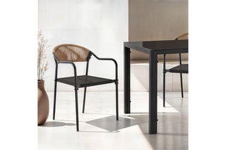 $4 chaises de jardin empilables Nazare - 