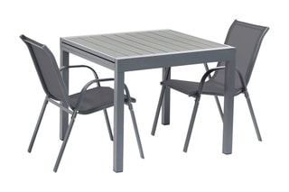 $Table de jardin extensible - Gris