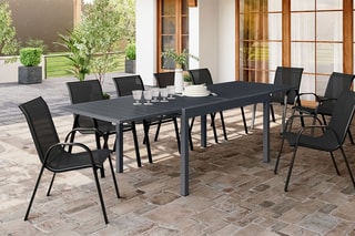 $Table de jardin extensible - 
Anthracite