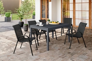 $Table de jardin extensible - 
Anthracite