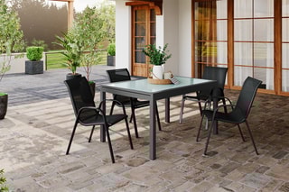 $Table de jardin extensible - 
Gris