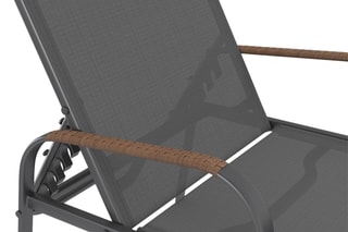 $2 chaises longues inclinables Ozéa -  185 x 31 x 57 cm