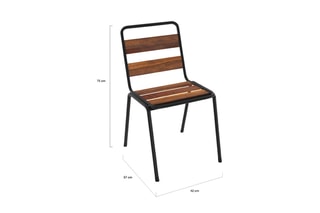 $4 chaises de jardin Acacia
