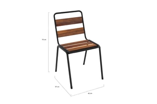 $6 chaises de jardin Acacia