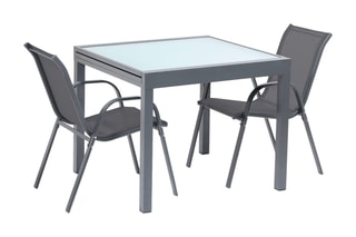 $Table de jardin extensible - Gris