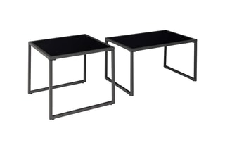 $Salon de jardin Tropéa - acier et verre trempé