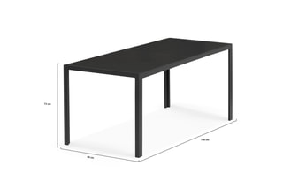 $Table de jardin Majorca - Anthracite