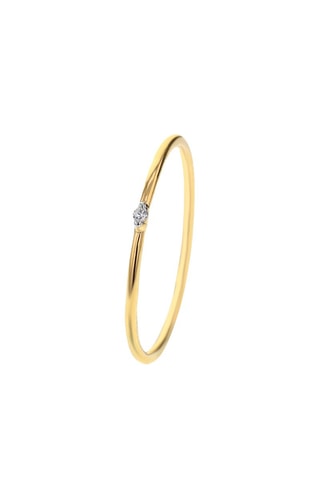 $Bague  - Or jaune et diamant