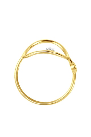 $Bague  - Or jaune et diamant
