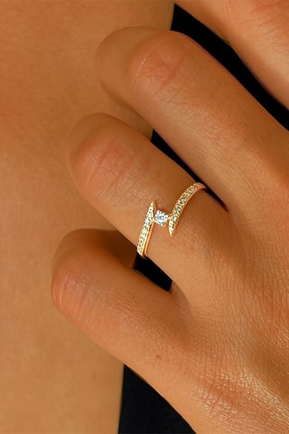 $Bague - Or jaune et diamants