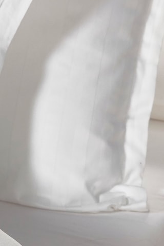Taie de traversin en satin de coton 79 fils/cm² - Blanc