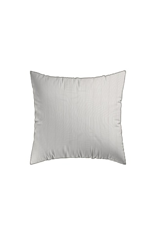 2 taies d'oreiller en satin de coton 80 fils/cm² Colibri floral - Taupe