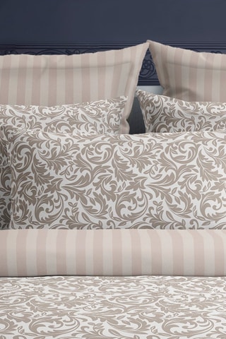 2 taies d'oreiller en satin de coton 79 fils/cm²  Esprit Damas - Taupe