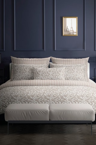 2 taies d'oreiller en satin de coton 79 fils/cm²  Esprit Damas - Taupe