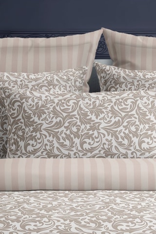 2 taies d'oreiller en satin de coton 79 fils/cm² Esprit - Taupe