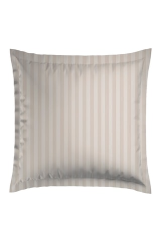 2 taies d'oreiller en satin de coton 79 fils/cm² Dobby - Taupe