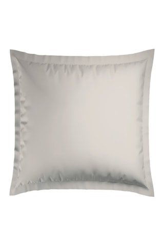 2 taies d'oreiller en satin de coton 79 fils/cm² Dobby - Taupe