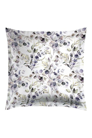 2 taies d'oreiller en satin de coton 80 fils/cm² Eucalyptus - Blanc