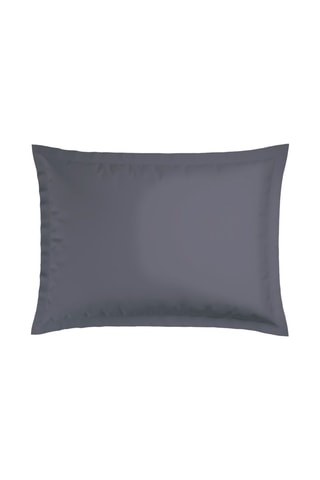 2 taies d'oreiller en satin de coton 79 fils/cm² Indienne - Gris et taupe