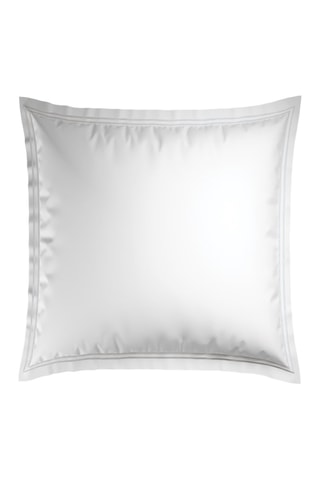 2 taies d'oreiller en satin de coton 80 fils/cm² Paris - Blanc