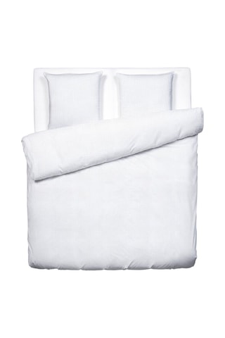 Parure de couette en gaze de coton 85 fils/cm² Uni - Blanc - 240 x 220 cm
