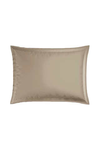 2 taies d'oreiller en satin de coton 80 fils/cm² Paris - Taupe