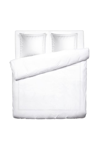 Parure de couette en satin de coton 80 fils /cm² Paris - Blanc