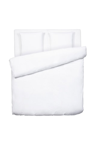 Parure de couette en satin de coton 80 fils/cm²  - Blanc