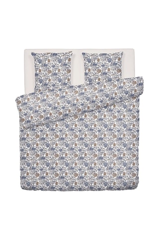 Parure de couette en satin de coton 80 fils/cm² Rani - Blanc