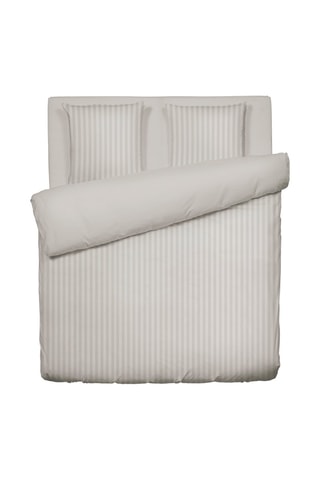 Parure de couette en satin de coton 79 fils/cm² Dobby - Taupe
