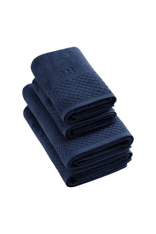 Set de bain - 4 pièces - Bleu foncé