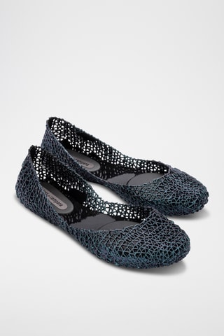 Ballerines Papel x Campana - Bleu pétrole