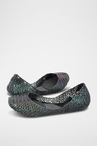 Ballerines Papel x Campana - Bleu pétrole