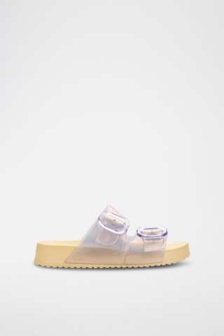 Mules Cozy - Jaune et violet