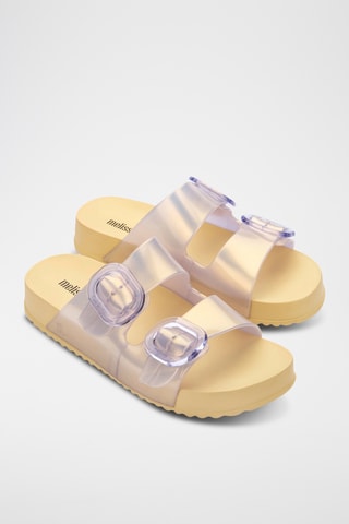 Mules Cozy - Jaune et violet