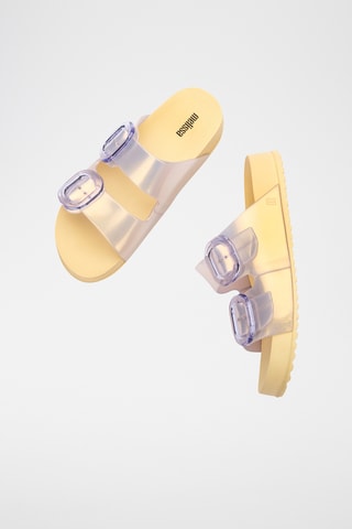 Mules Cozy - Jaune et violet