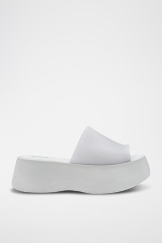 Mules plateformes Becky - Gris clair