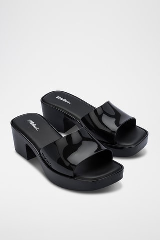 Mules à talons Shape - Noir
