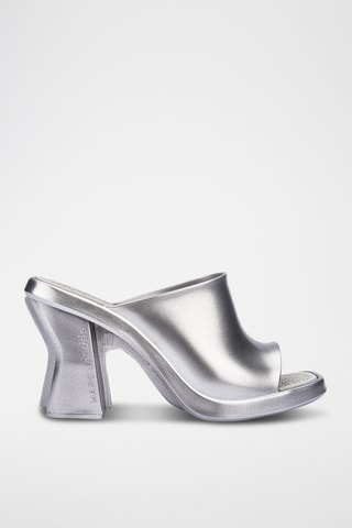Mules à talons x Marc Jacobs - Argenté