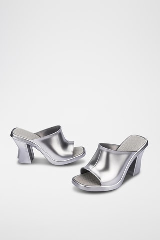 Mules à talons x Marc Jacobs - Argenté